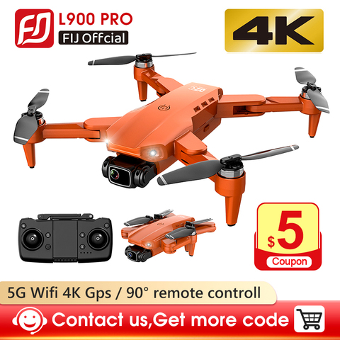 Drone L900 Pro 5G GPS 4K Dron avec caméra HD FPV 28min temps de vol moteur sans brosse quadrirotor Distance 1.2km Drones professionnels ► Photo 1/6