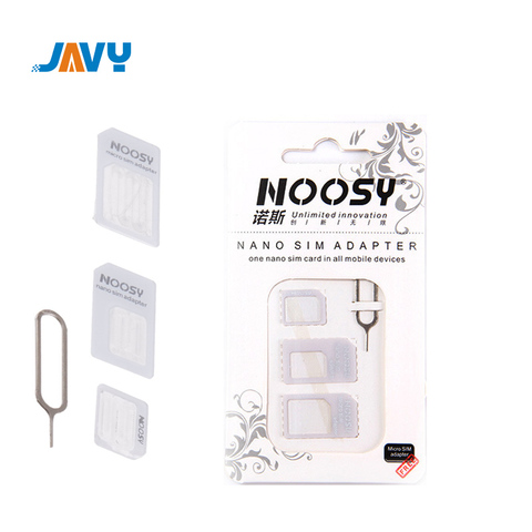 JAVY Micro Nano SIM Carte Adaptateur Kit de Connecteur Pour iPhone 6 7 plus 5S Huawei P8 lite P9 Xiaomi Note 4 Pro 3S Mi5 sims titulaire ► Photo 1/4