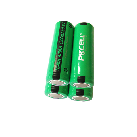 4 pièces 4/5AA 1.2V batterie rechargeable 1300mah 7/5A 17670 17650 ni-mh nimh cellule pour rasoir électrique brosse à dents ► Photo 1/6