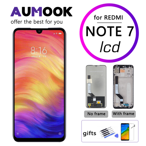 6.3 pouces LCD pour Xiaomi Redmi Note 7 écran tactile avec cadre numériseur assemblée remplacement pour Redmi Note 7 ► Photo 1/6