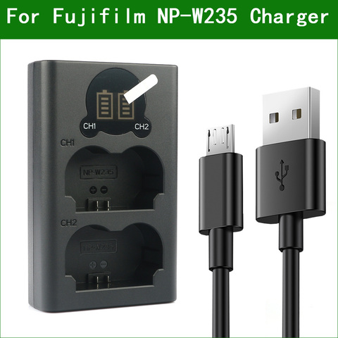 Lanfulang – appareil photo numérique NP-W235, NP W235 NPW235 BC-W235, double chargeur de batterie pour Fujifilm X-T4 XT4, nouveau ► Photo 1/6