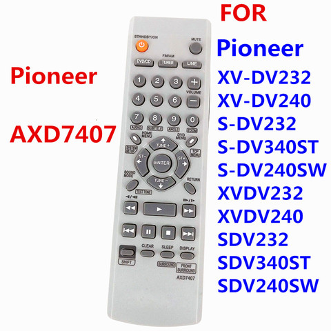 Nouveau remplacer AXD7407 télécommande pour Pioneer lecteur DVD télécommande XVDV350 AXD 7407 DCS232 DCS240 DCS535 ► Photo 1/3