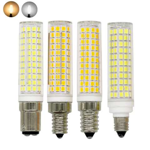 BA15D E11 E12 E14 Dimmable LED Lumières Mini 136 LED s Céramique Maïs Ampoules 15W Remplacer 150W Lampes Halogènes 220V pour La Maison Lustre ► Photo 1/6