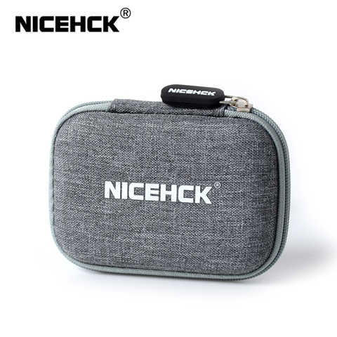 NiceHCK étui en lin officiel dans l'oreille écouteur sac casque Portable boîte de rangement casque accessoires utilisation pour NX7 Pro/NX7/F3/M6 ► Photo 1/6