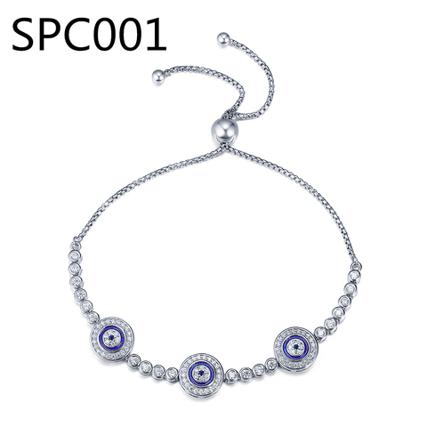 Bracelets à breloques en alliage violet verre de Murano pour femmes, perles d'amitié, feuille d'argent, SPC1, avec boîte ► Photo 1/6