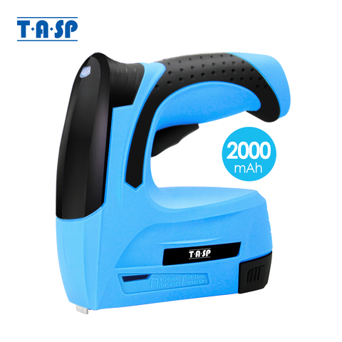 TASP 3.6V agrafeuse électrique sans fil agrafeuse Rechargeable batterie au Lithium 2000mAh Portable meubles pistolet à ongles outil de travail du bois ► Photo 1/6