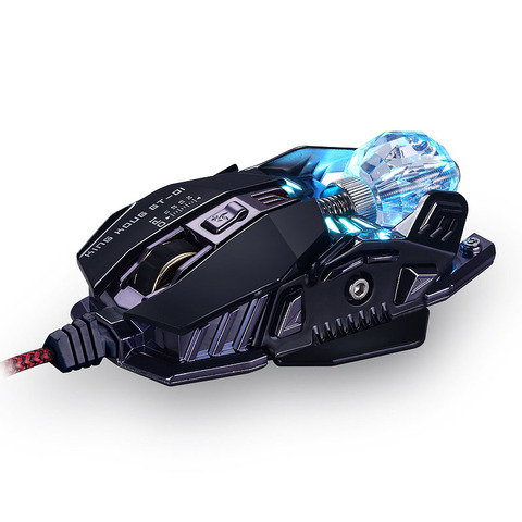 Souris de jeu ergonomique filaire, 4000 DPI, 8 touches, Macro optique Programmable, pour ordinateur ► Photo 1/6