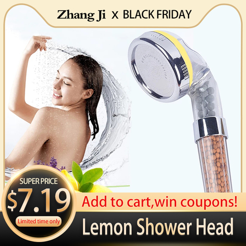 ZhangJi – pommeau de douche arôme salle de bain, parfum vitamine/citron/lavande/Rose, haute pression, économie d'eau, Filtration de parfum, douche de bain ► Photo 1/6