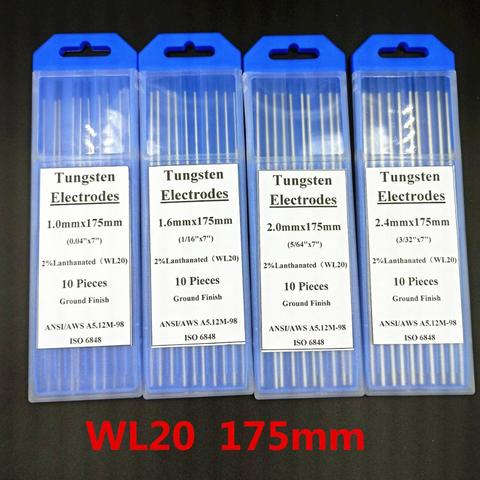 10 pièces/ensemble 175mm WL20 lanthane tungstène électrode baguettes de soudure pour Machine à souder 1.0/1.6/2.0/2.4/3.0/3.2/mm diamètre Tig tiges ► Photo 1/6