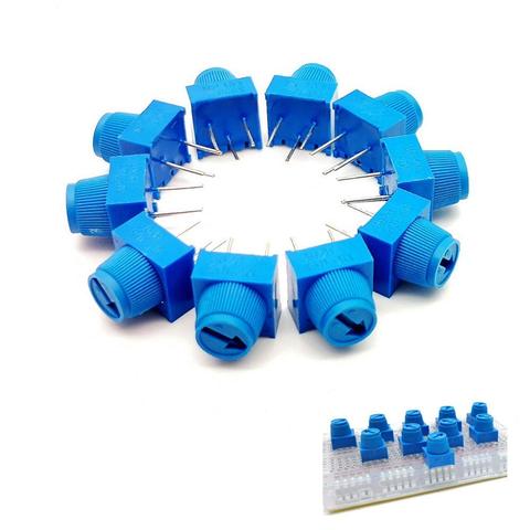 10 pcs Planche À Pain Trimpot 10 k avec Bouton Coupe Potentionmeter 1 k 10 k 50 k 100 k Pour Arduino ► Photo 1/5