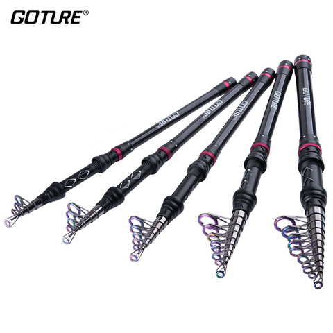 Goture AQUILA – canne à pêche Spinning télescopique de 1.8 à 3.6m, accessoire Portable en Fiber de carbone 24T adapté aux voyages ► Photo 1/6