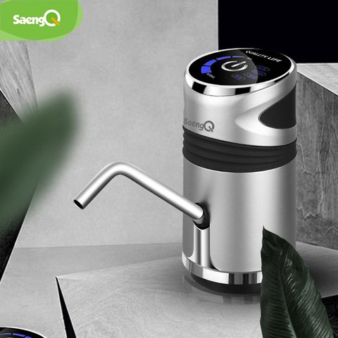 SaengQ automatique pompe à eau électrique USB chargeur bouton distributeur Gallon bouteille interrupteur à boire pour dispositif de pompage de l'eau ► Photo 1/6