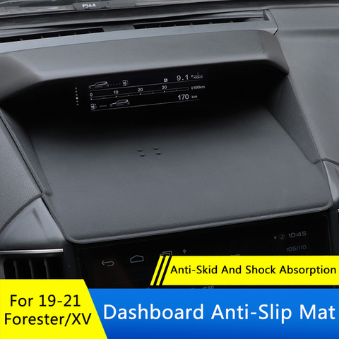 QHCP voiture anti-dérapant support pour téléphone tampons Silicone antidérapant tableau de bord tapis pour Subaru Forester XV 2022 accessoires intérieurs ► Photo 1/5