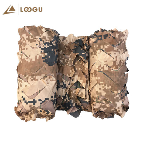 LOOGU-filets de Camouflage militaire renforcé pour sable, Beige, désert, chasse, ombrage de jardin, auvent d'extérieur ► Photo 1/6