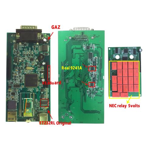 Carte mère NEC, 21 relais, puce V3.0 PCB / V8.0/V9.0, Bluetooth, pour VD DS150E CDP Multidiag Pro +, pour Delphis, Scanner Obd, 9241 ► Photo 1/4