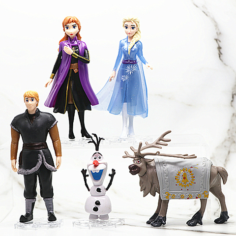 Poupées Disney princesse des neiges Elsa, Anna ou Olaf, modèle de jouet poupée pour fille, ensemble cadeau préféré cadeau d'anniversaire, de noël pour enfants ► Photo 1/6