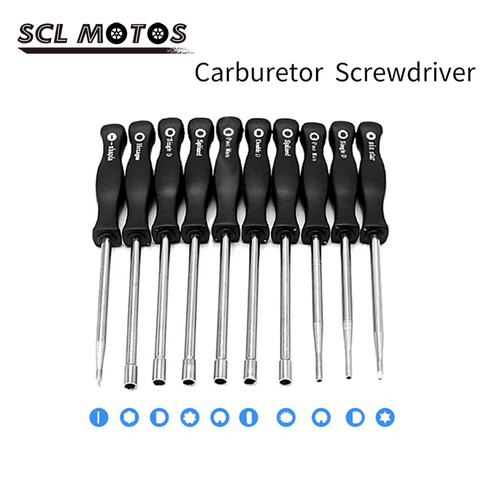 SCL MOTOS – tournevis de carburateur de moto, Kit d'outils de réparation manuel de réglage pour hexagone Double dents D cannelées 1 pièce de haute qualité ► Photo 1/6