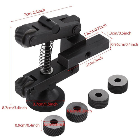 Support d'outil de moletage Durable outil de moletage linéaire tour tige réglable avec roues outils de tour outil pratique de haute qualité ► Photo 1/6