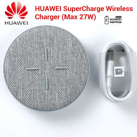 Chargeur sans fil d'origine HUAWEI CP61 27W Max Qi chargeur sans fil Super Charge pour Huawei P30 Pro Mate 20 RS Pro iPhone 11 ► Photo 1/6