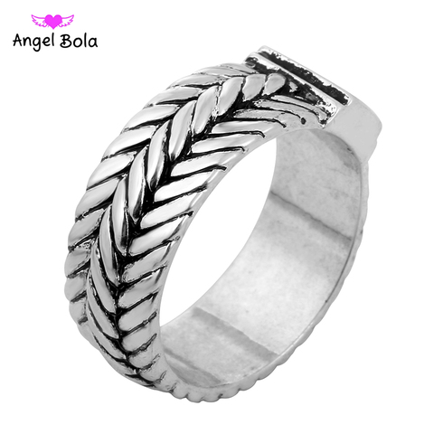 Bague bouddha faite à la main en acier inoxydable 316L, anneau de motard unisexe Punk Style européen, anneaux de chaîne pour hommes et femmes, bijoux livraison gratuite ► Photo 1/6