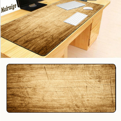 Mairuige – grand tapis de souris Gaming 400x900, bord de verrouillage, bois jaunes, haute qualité, extension professionnelle, livraison gratuite ► Photo 1/6