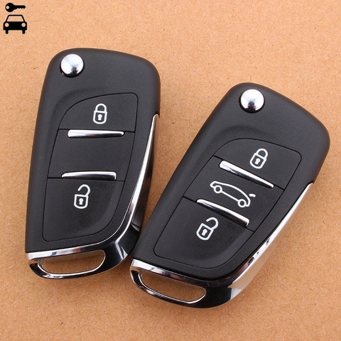 Coque de clé télécommande à 3 boutons pour voiture, pour PEUGEOT 207 206 307 308 407 408, citroën C1 C2 C3 C4 C5 Picasso, CE0536 ► Photo 1/6