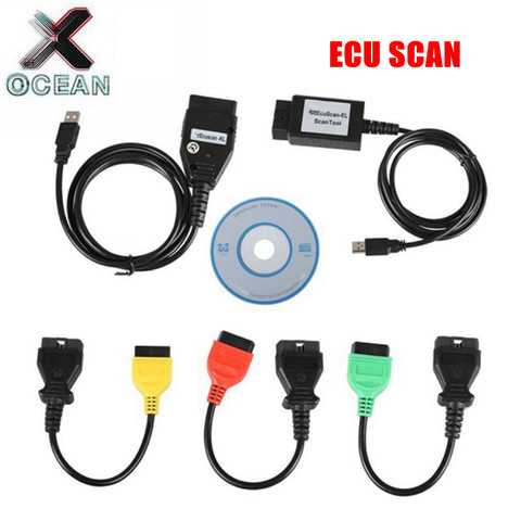 Plus récent pour Fiat ECU Scan câbles de Diagnostic FiatECUScan + multi-ecuscan travail pour Fiat / Alfa Romeo / Lancia livraison gratuite ► Photo 1/6