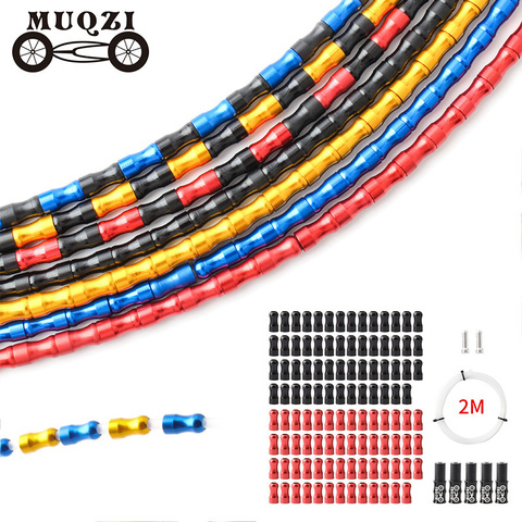 MUQZI vélo changement frein fil Protection boîtier vtt route pliant vélo ensemble de câbles en alliage d'aluminium ligne boîtier accessoires ► Photo 1/6