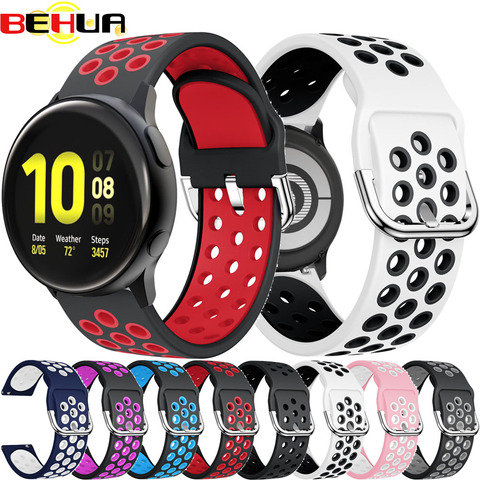 Bracelet de rechange en silicone pour Samsung Galaxy, 42mm / active / active 2, 20mm, Original ► Photo 1/6