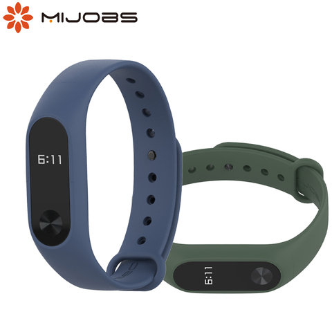 Pour Mi bande 2 sangle pour Xiaomi Pulseira 2 Bracelet Silicone poignet Opaska Pasek pour Xiomi Miband 2 Correa bracelets accessoires ► Photo 1/6