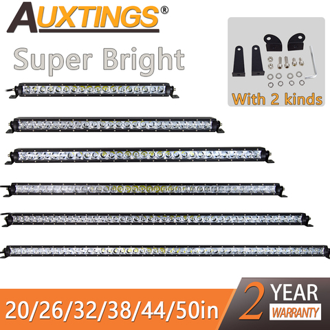 Auxtings-lumière LED barres Super brillantes, lampe simple rangée de 20 