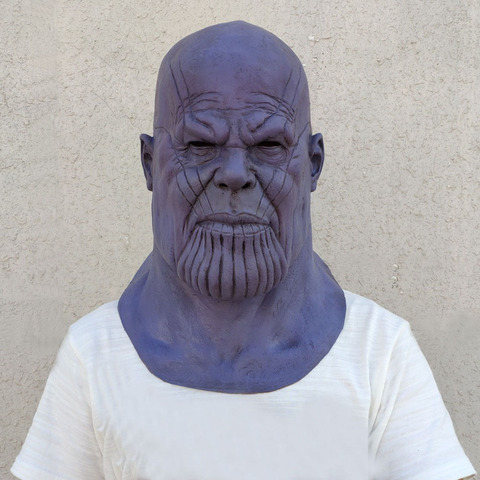 Super héros de luxe Thano masque casque Cosplay Super héros masques bras accessoires de Collection de fête d'halloween ► Photo 1/5