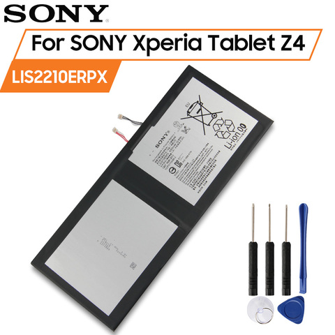 Batterie d'origine SONY pour SONY Xperia Z4 tablette Ultra SGP712 SGP771 LIS2210ERPX LIS2210ERPC 6000mAh batterie de remplacement pour tablette ► Photo 1/6