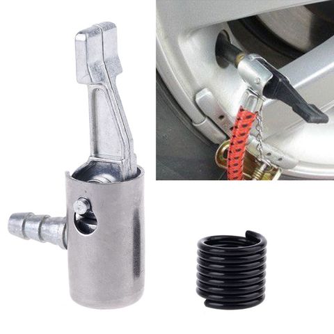 1pc voiture pompe Auto réparation outil Valve pince 8mm pompe à Air mandrin pince voiture camion pneu pneu gonfleur Valve connecteur voiture ouvert laiton ► Photo 1/6