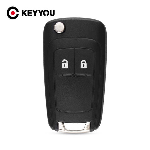 KEYYOU – coque de clé de voiture à rabat avec vis, pour OPEL VAUXHALL Zafira Astra Insignia Holden, étui pour clé télécommande à 2 boutons ► Photo 1/6