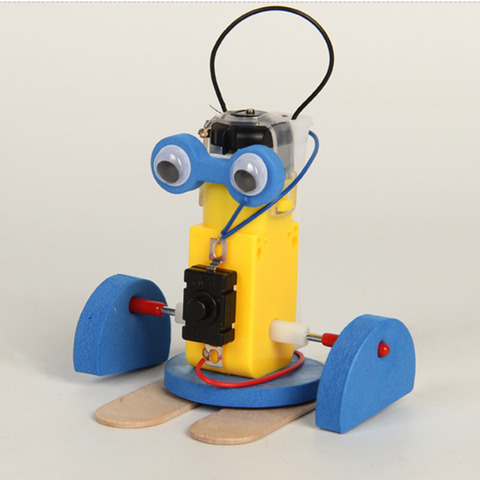 Kit de Robot électrique à marche pour enfants, modèle de bricolage, à vapeur, à l'école, pour enseigner aux élèves, jouets d'expérimentation, jouets éducatifs scientifiques ► Photo 1/6