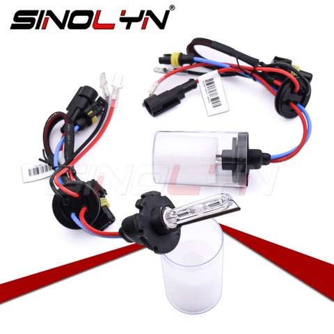 Sinolyn D2H D2C D2S HID xénon lampes AC ampoules pour Koito Q5/Hella 3R G5/E5 bi-xénon projecteur lentille 4300K 5000K 6000K 12V 35W ► Photo 1/6