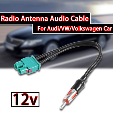 Adaptateur de câble Audio de Radio, câble Audio d'antenne mâle Double fakra-din mâle pour voiture Audi/VW/Volkswagen ► Photo 1/6