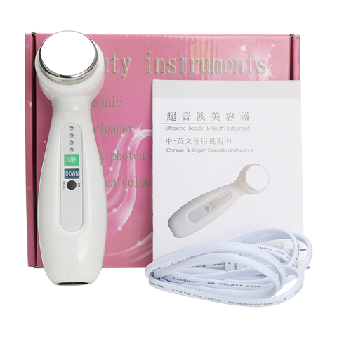 Nettoyeur ultrasonique pour le visage et le corps, appareil de massage, raffermissement de la peau, nettoyage en profondeur, élimination des rides, soins de beauté, 1Mhz ► Photo 1/6