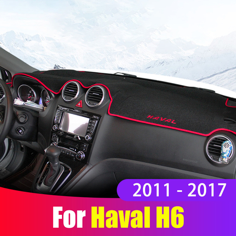 Tapis de tableau de bord de voiture pour Haval H6, couverture de tableau de bord, pare-soleil, tampon d'instrument, tapis, accessoires, 2011, 2012, 2013, 2014, 2015, 2016 ► Photo 1/6