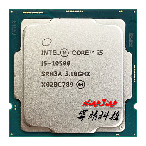 I5-10500 Intel Core i5 10500 3.1 GHz Six cœurs douze fils processeur d'unité centrale L2 = 1.5M L3 = 12M 65W LGA 1200 ► Photo 1/1