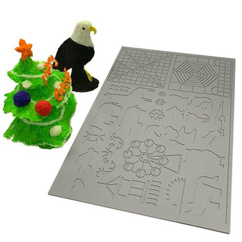 Dikale – stylo d'impression 3D en Silicone, tapis de conception, gabarit, outils de dessin, coussin en Silicone, Figure géométrique, dessin pour enfants ► Photo 1/6