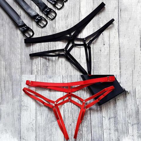 String à lanières en forme de G, sous-vêtement ajouré, culotte sexy sans couture pour femmes ► Photo 1/6