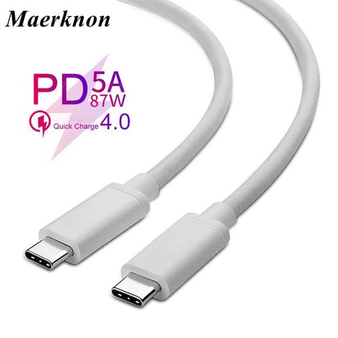 Câble USB type-c Quick Charge 4.0 PD 100W pour recharge rapide, cordon de chargeur usb-c vers usb-c pour Xiaomi, Samsung, iPad, MacBook et iPad Pro ► Photo 1/6
