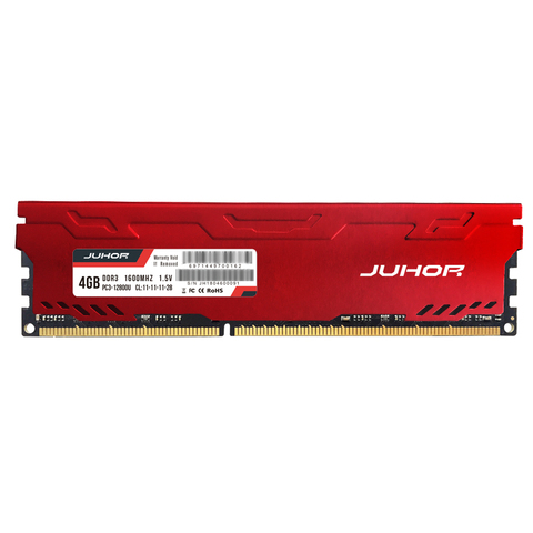 JUHOR – Ram DDR3 dimm pour ordinateur de bureau, 8 go, 1600/1333/1866MHz, avec dissipateur thermique ► Photo 1/6