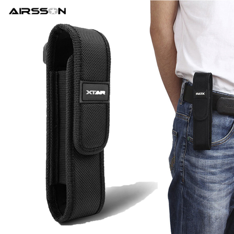 Airsoftsports Molle Nylon Flashlight Pouch Tactical Combat Portable Lightweight Eletronic Torch Carrier Bag Outdoor Utility Tool ► Photo 1/6