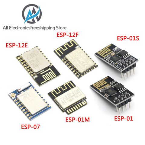 ESP8266 ESP-01 ESP-01S ESP-07 ESP-12 ESP-12E ESP-12F série WIFI sans fil module émetteur-récepteur sans fil ► Photo 1/6