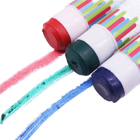 Crayons de marque de grande capacité, bâtons de couleur unie, vert, bleu, rouge, pinceau à huile, stylo de coloration pour étudiants, 1 pièces ► Photo 1/6