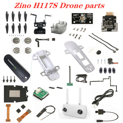 Hubsan Zino – accessoires d'origine pour Drone H117S RC, coque de lame, chargeur de moteur, télécommande, bande de lampe GPS ► Photo 1/6
