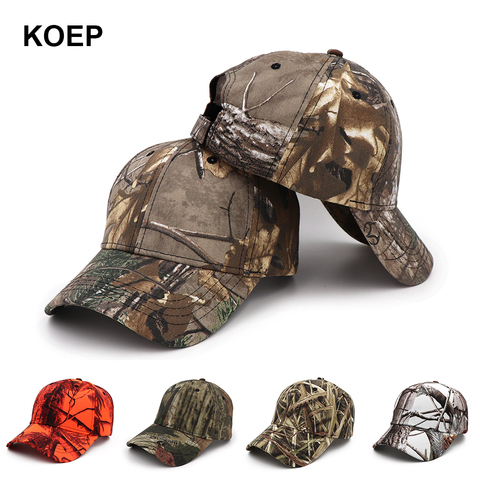 KOEP nouveau en plein air Jungle pêche Baseball chapeau Casquette homme Camouflage chasse chapeau Casquette os coton Rucker Camouflage Snapback papa casquettes ► Photo 1/6